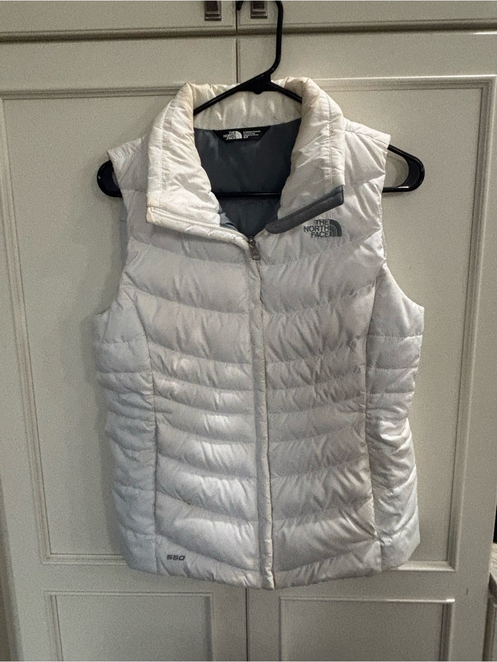 The North Face Women's White Quilted Packable Vest